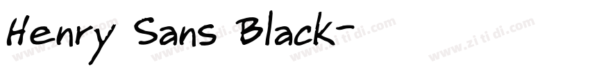 Henry Sans Black字体转换